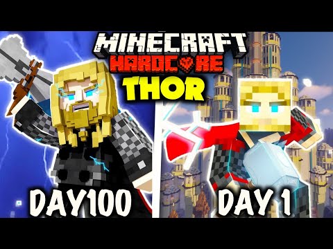 Flick Empire - I Survived 100 Days as a THOR in Hardcore Minecraft..
