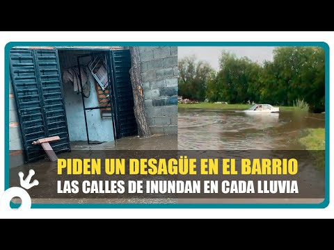 Piden un desagüe en el barrio las calles de inundan en cada lluvia