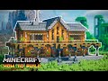 Minecraft How To Build A Spruce Mansion Two Player Survival House