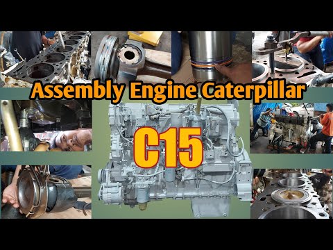 Assembling Engine Caterpillar C15