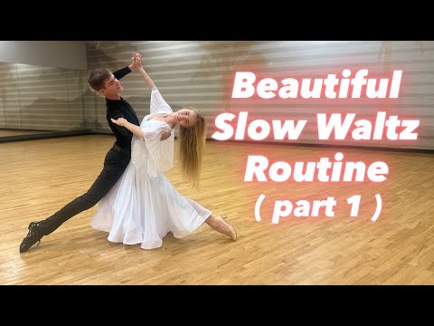 Beautiful Slow Waltz Routine with Figure Names & Timing by Roma & Marta
