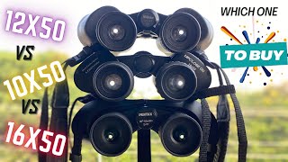 Celestron 10X50 vs Nikon 12X50 vs Pentax 16X50 - Ultimate Comparison and Field Test!