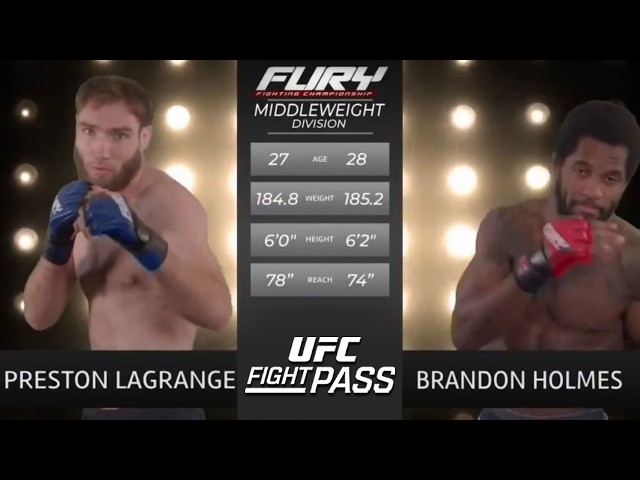 Brandon Holmes vs. Preston LaGrange | Fury FC 113