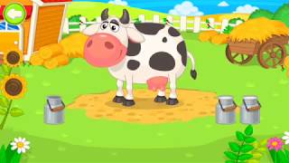 Real farm game for kids and children, plant trees and vegetables, sell the crop