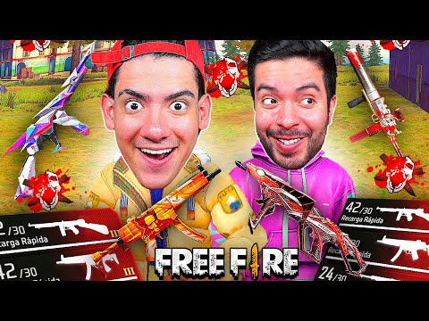 EL RETO DE LA TRIPLE SMG EN FREE FIRE !! *muy dificil* | TheDonato y Antronixx