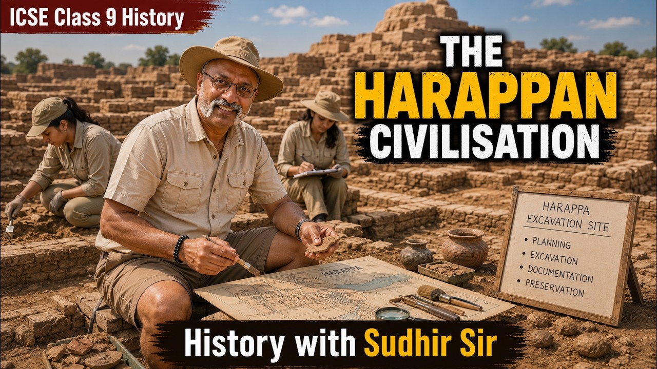 The Harappan Civilisation | ICSE History Class 9 | Explained in Hindi by T S Sudhir | SWS