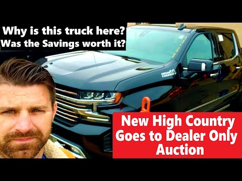 How much is a New Chevy High Country at dealer only Auction