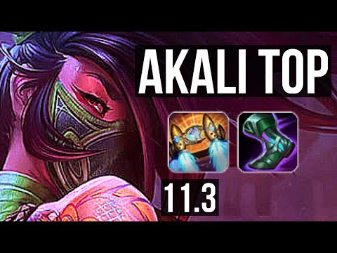 AKALI vs VIEGO (TOP) | 71% winrate, 7/1/4, Godlike | BR Challenger | v11.3