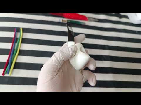 Pure Curve Modern Axe shape Handmade Block Meerschaum Minimal Pipe