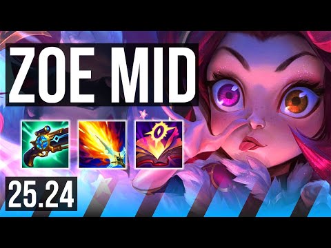 ZOE vs MALZAHAR (MID) | Good KDA: 11/1/6 | EUW Master | 25.24