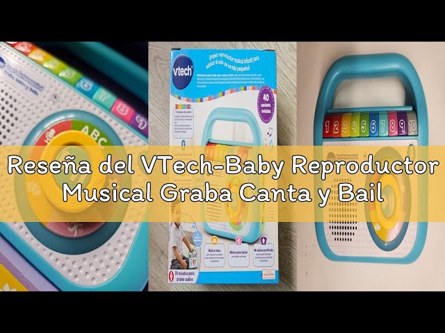 Vídeo relacionado con VTech-Baby Reproductor Musical Graba Canta y Baila Rosa, Radio Infantil con Bluetooth, Grabadora, Juguete para niños +1.5 años, Versión en Español