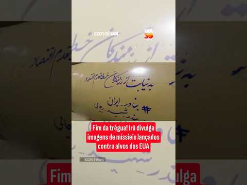 Fim da trégua! Irã divulga imagens de mísseis lançados contra alvos dos EUA