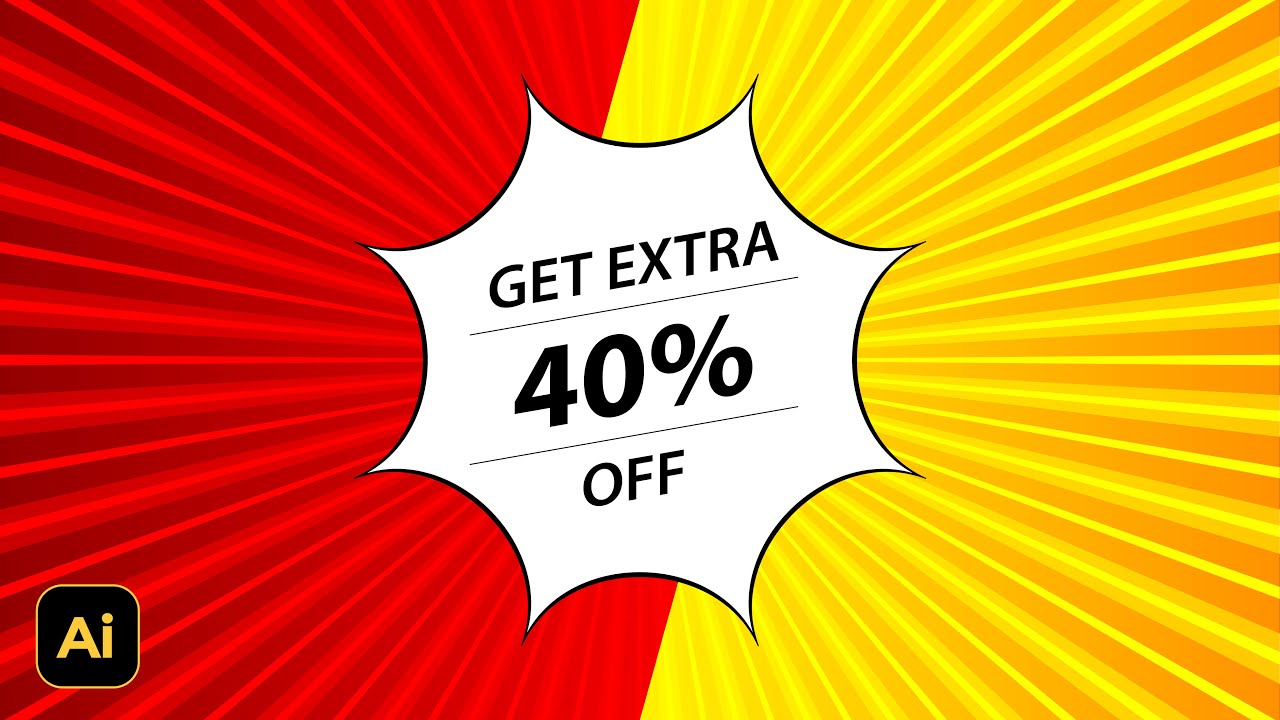 Make Comic Style Background Design for Banner | Adobe Illustrator Tutorials