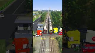 Download lagu 2 Kereta APi Pertamina Melintasi Persilangan Adu 2 Truck #railroad #train #railtrack #railway mp3