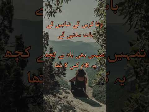 Wafa karen gay - #urdudaanofficial #urduhindipoetry #poetry  #love #hindpoetry  #shayaristatus #urdu