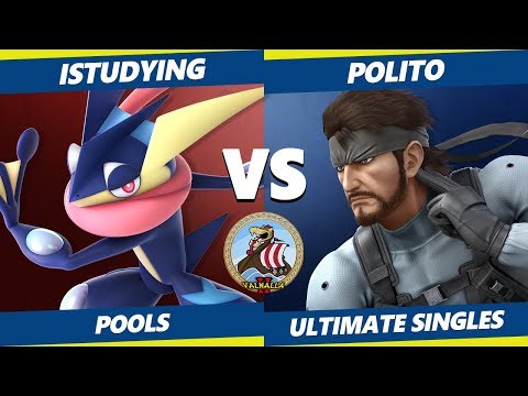 Smash Ultimate Tournament - iStudying (Greninja) Vs. Polito (Snake, Fox) Valhalla II SSBU Pools