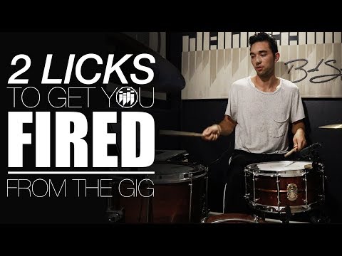 2 Licks to Get You Fired From the Gig - Drum Lesson w/ Brandon Scott