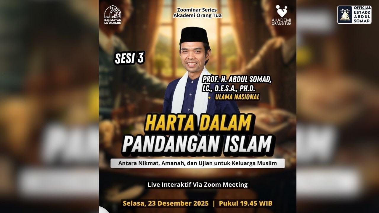 LIVE | Harta Dalam Pandangan Islam | Ustadz Abdul Somad