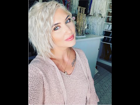how to crimp short hair