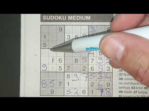 May I remind you that this Medium Sudoku puzzle is a superb one! (with a PDF file) 07-25-2019