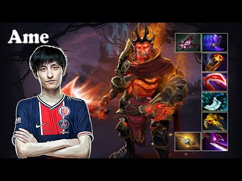 Ame - Wraith King Safelane | Dota 2 7.30e Gameplay