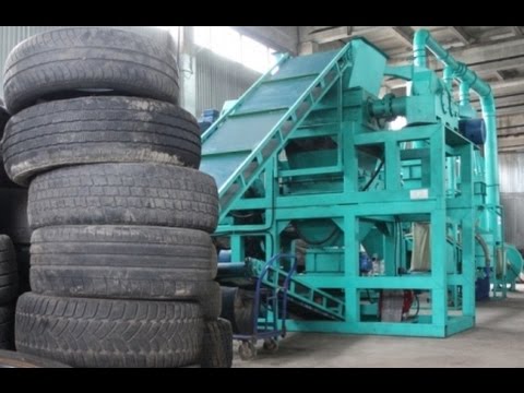 Tire Recycling Equipment - Crumb Rubber - Waste Tire Recycling Plant - Tyre Recycling Machine