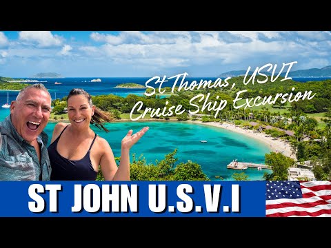 St. John from a Cruise Ship - St Thomas to St Johns U.S.V.I.