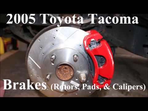 How to Change Front Brakes (Caliper, Rotors, & Pads) 2005 Toyota Tacoma