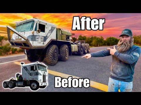 I Turned An Old Kenworth Cabover Into A 10-Wheel Drive Monster! 