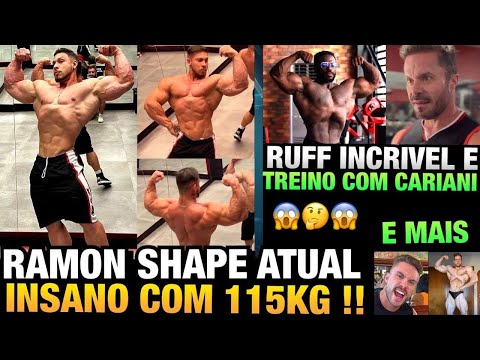 RAMON REVELA SHAPE ATUAL COM 115KG SECO - RUFF TAMBÉM MOSTRA SHAPE E TREINA COM CARIANI E MAIS