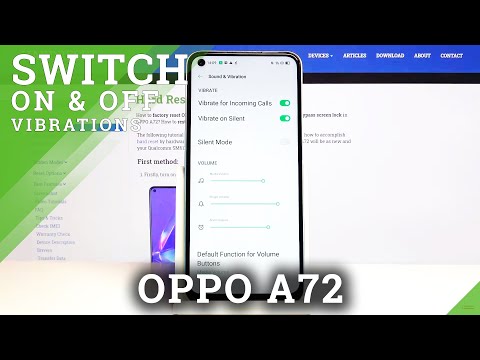 How to Enter Vibration Settings in Oppo A72 - Manage Vibrations in OPPO