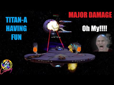 USS Titan-A Attacks USS Enterprise E - Star Trek Ship Battles