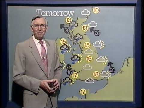 Jack Scott last weather forecast, 9 O'Clock News, 4th May 1983
