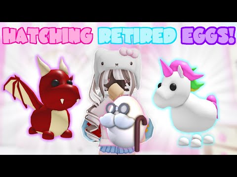 Hatching 40 Retired Eggs! | Roblox Adopt Me Unicorn | Riivv3r