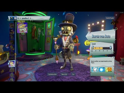 Pvz GW2 Mods Playing as Baron Von Bats (Credits in the description)