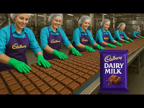 How Dairy Milk Chocolate Is Made In Factory | Cadbury Dairy Milk Production | Dairy Milk manufacture