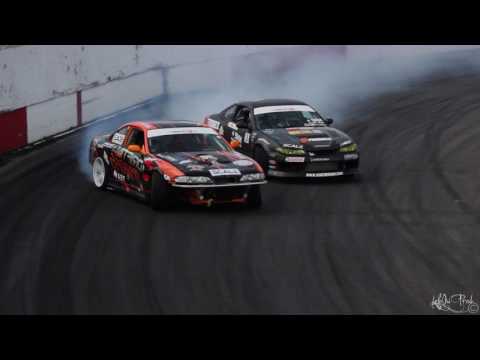 Silvio Dos Santos Leading Kevin Morin - Formula Drift Canada Round 1 2015