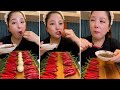 mukbang : Garlic chili eating show - too spicy