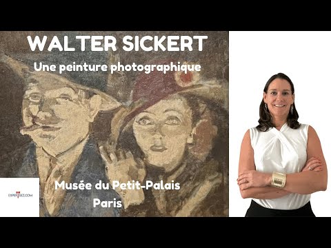 Walter Sickert, eine fotografische Malerei im Petit Palais in Paris