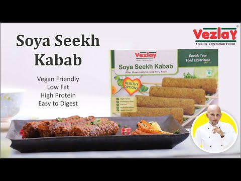 Vezlay soya seekh kabab (plant based), packaging size: 280 g