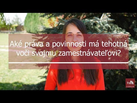 Aké práva a povinnosti má tehotná voči zamestnávateľovi? | TV pre rodiča | Video | rodinka.sk