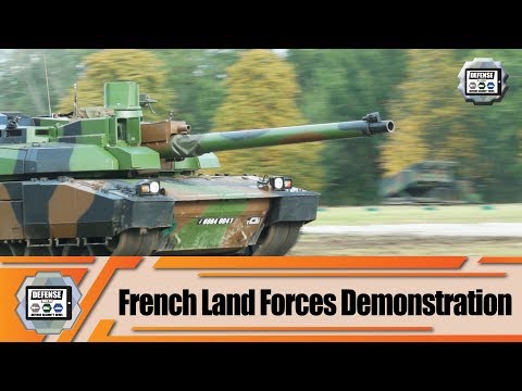 French army live mobility demonstration with all the major combat armored and tactical vehicles