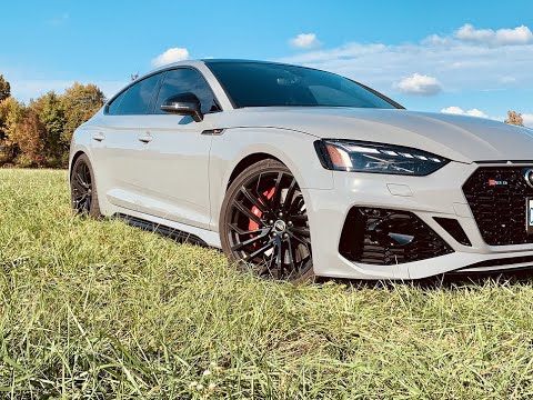 2021 Audi RS5 Sportback in Nardo Grey (450HP) with Black Optics Review