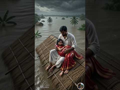 Pregnant Wife Rescued After Dam Break | Massive Flood & Snake Attack |#ghibli #asmr #villagelife