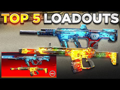 TOP 5 *META* ASSAULT RIFLE LOADOUTS in WARZONE! 👑
