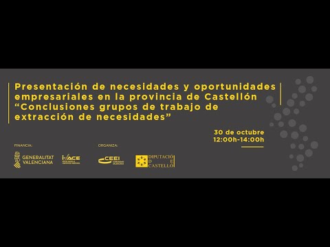 Video Foro Crecer Innovando: "Como aprovechar las oportunidades empresariales del territorio".