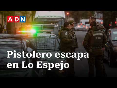 Cinematográfico operativo por pistolero en Lo Espejo: disparó a carabineros y escapó herido a bala