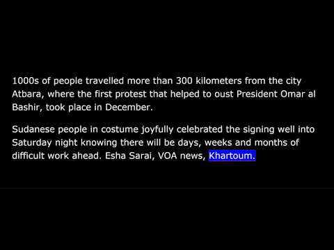 VOA news for Sunday, August 18th, 2019