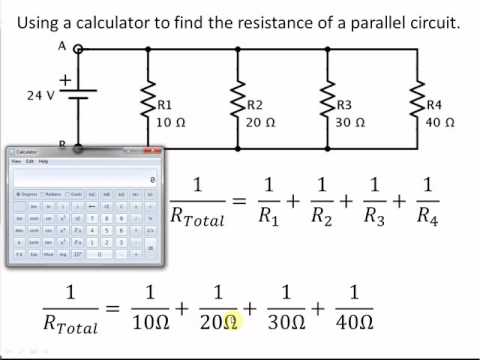 Easy Calculator Method for Finding Total Resistance in a Parallel Circuits