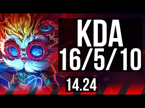 HEIMERDINGER vs ILLAOI (TOP) | 67% winrate, 6 solo kills, 16/5/10 | KR Diamond | 14.24